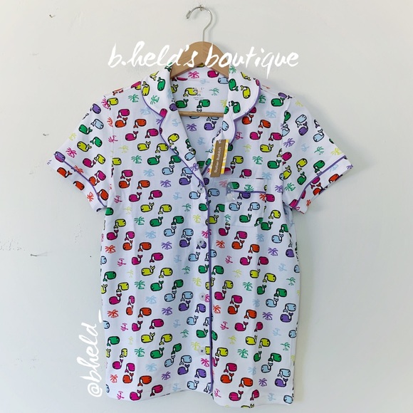 Roller Rabbit Moby Paradise Polo Pajamas in Multi Size X-Small XS Brand New NWT - Picture 2 of 16